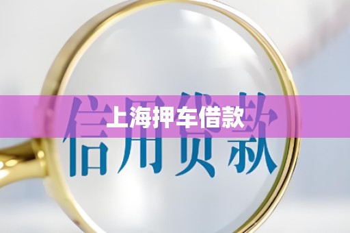 上海押车借款 上海押车借款